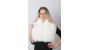 White fox fur collar - neck warmer